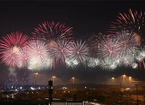 郧西县焰火晚会